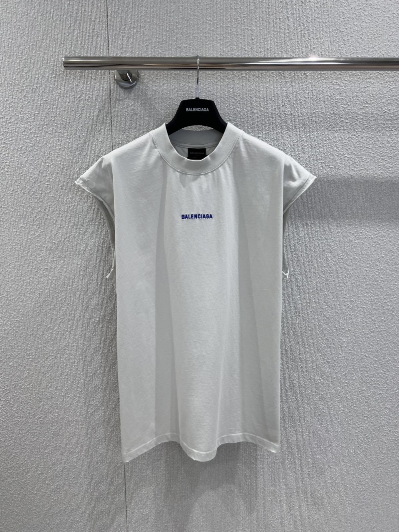 Balenciaga 2025 SS Exclusive Logo Embroidery Oversize Sleeveless Vest