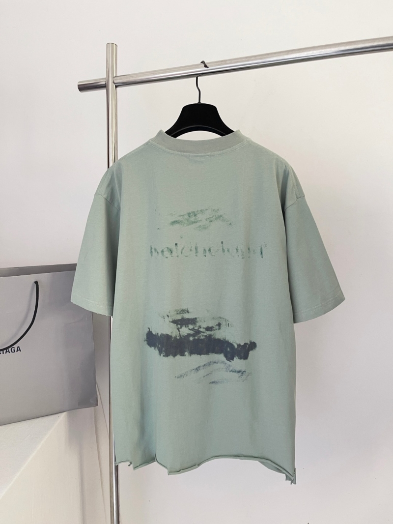 Balenciaga Blurred Print Short Sleeve T-Shirt - Exclusive Urban Style