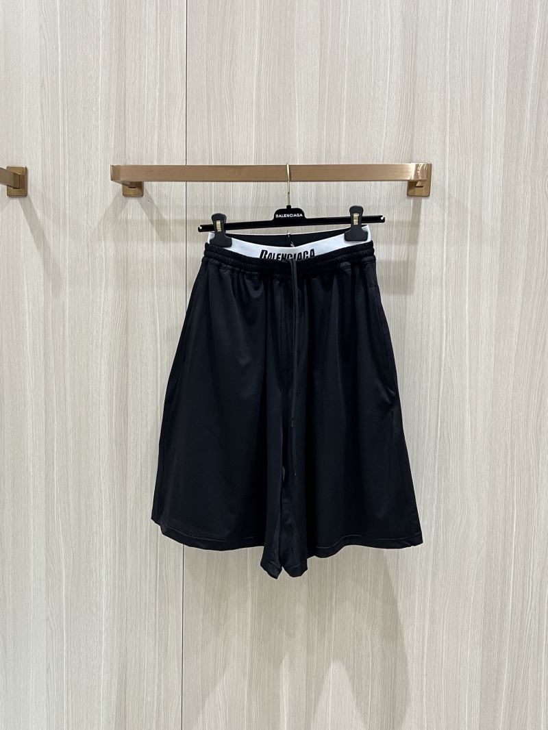 Balenciaga 25SS Dual-Waist Mesh Shorts - Luxe Performance Wear
