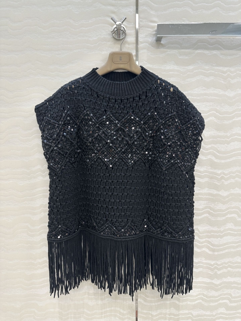 Brunello Cucinelli Limited Edition Handwoven Cape Shawl - Imported Linen Luxe Elegance