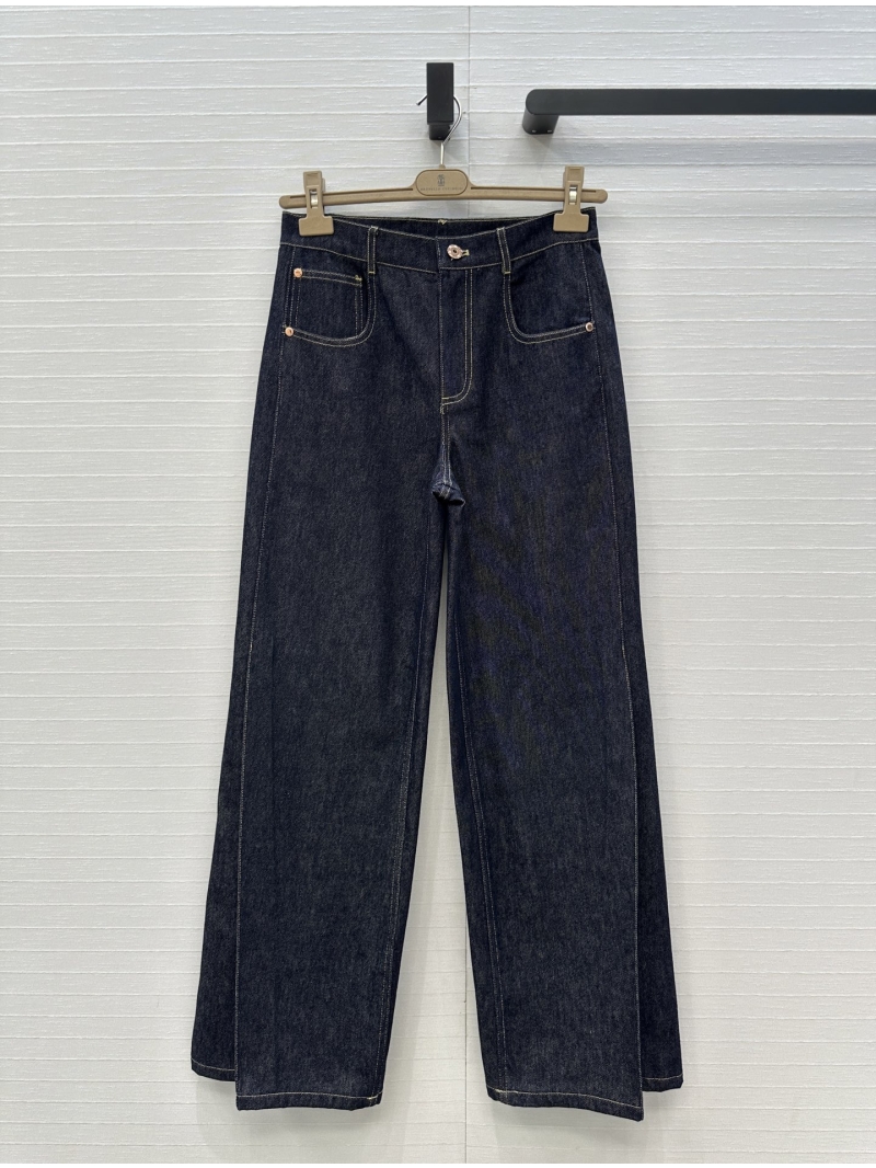 Brunello Cucinelli Exclusive Luxe High-Waisted Flared Jeans - Vintage Wash Denim