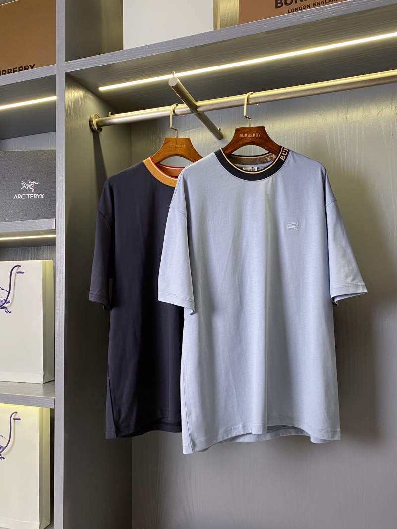 Burberry Logo-Embroidered Cotton T-Shirt - Casual Luxe