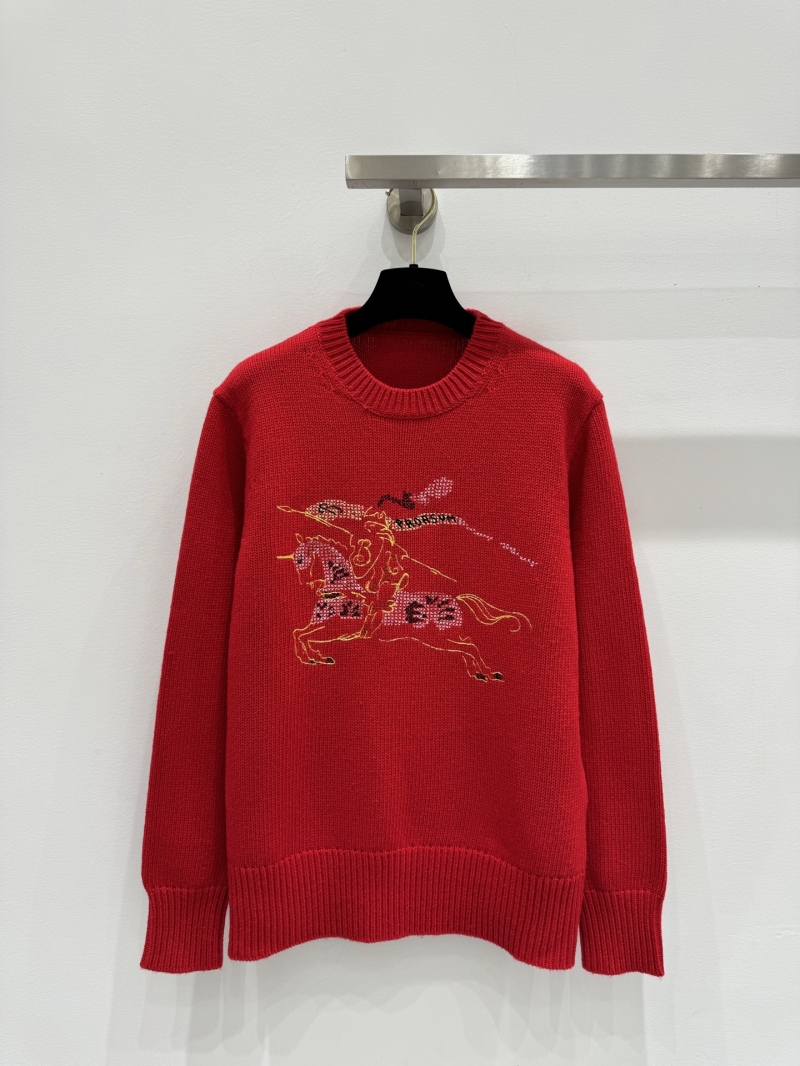 Burberry Year of the Horse Limited Edition Red Cashmere Wool Sweater