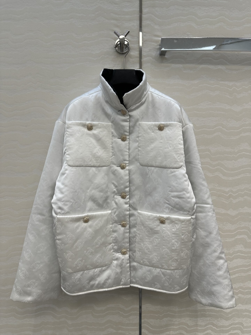 Chanel Exclusive Edition Coco25a Luxe White Cotton Jacket - 3D Tailored Silhouette