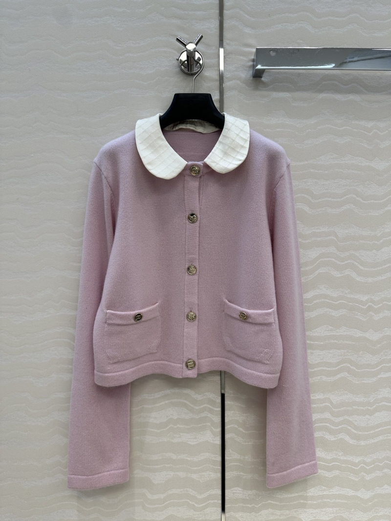 Chanel Coco25b Pretty Girl Series Cashmere Cardigan with Detachable Tweed Collar