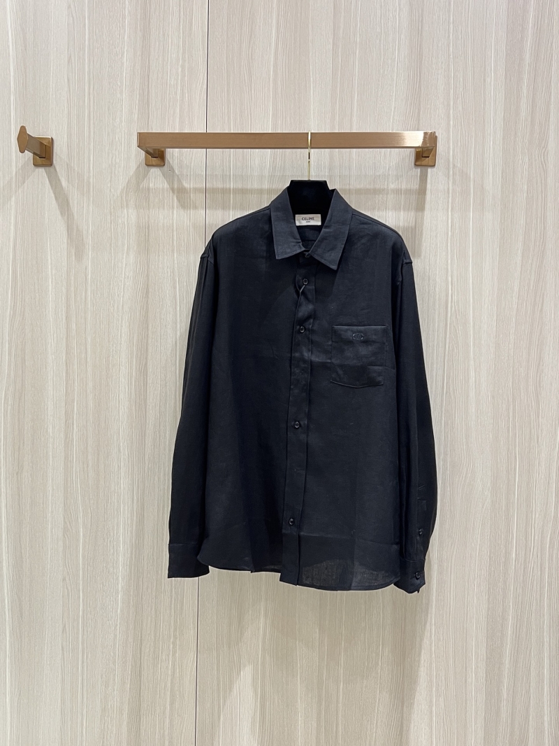 Celine Men’s Loose Linen Shirt - Breathable & Rugged Luxe