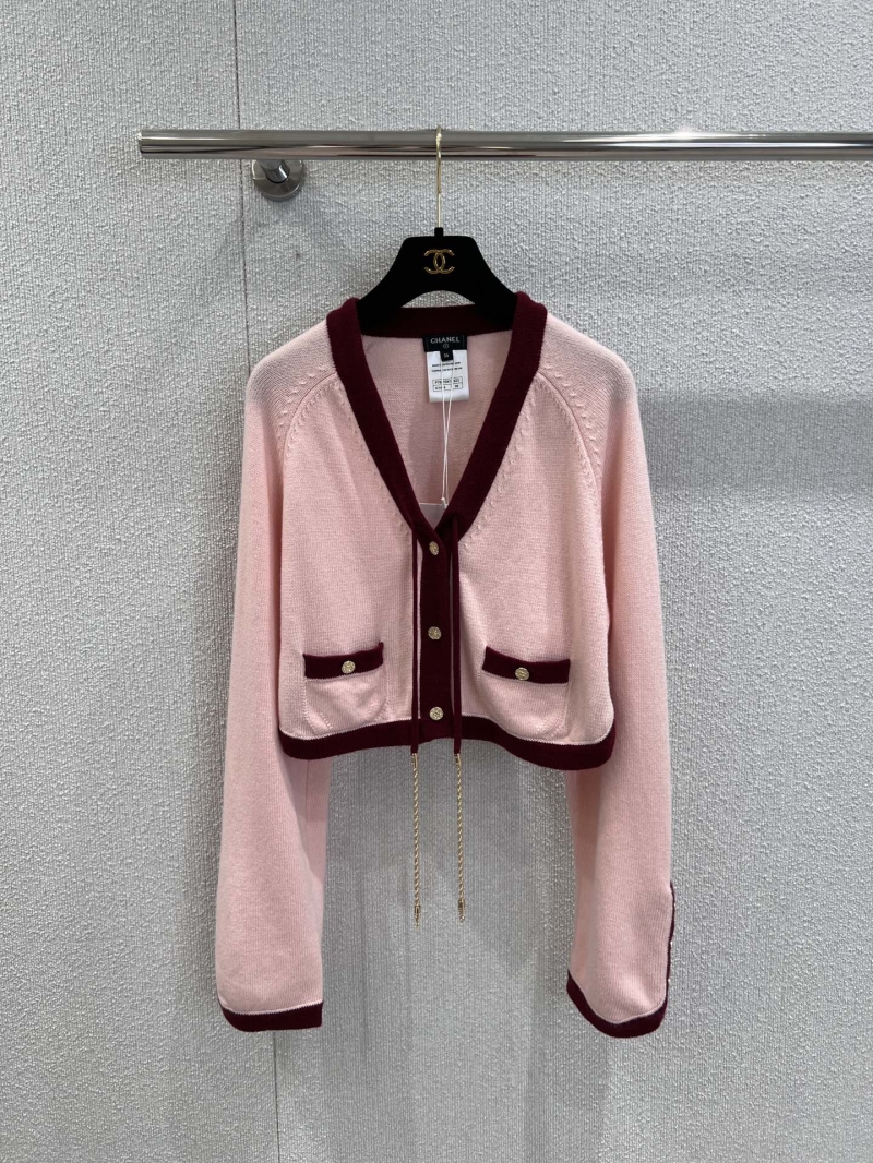 Chanel-Inspired Pink Crochet Cardigan - Luxe Cashmere Blend