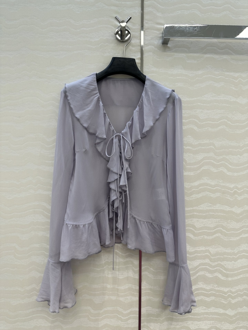 Exclusive Vintage-Inspired Lace Sleeve Silk Blouse | 100% Mulberry Silk | Romantic & Luxurious