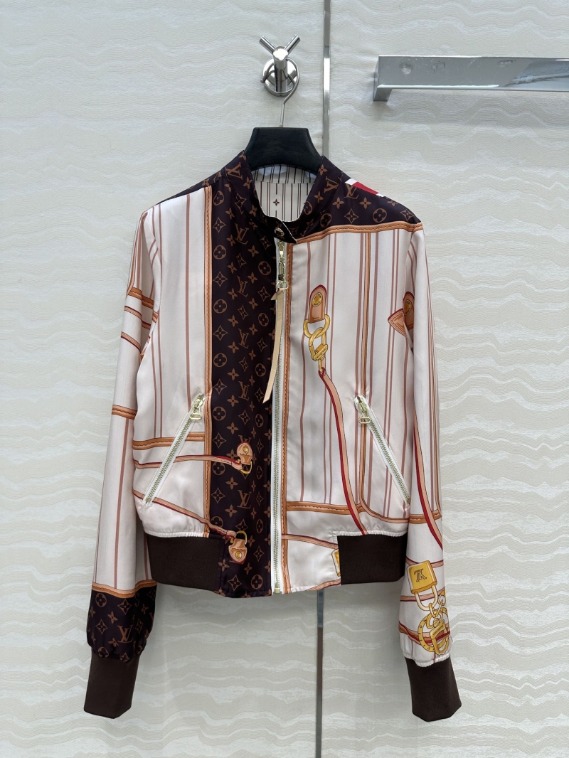Louis Vuitton Grace Coddington x Fight Mode MONOGRAM Reversible Jacquard Bomber Jacket | Limited Edition | Brown & Off-White | Artisan Craftsmanship