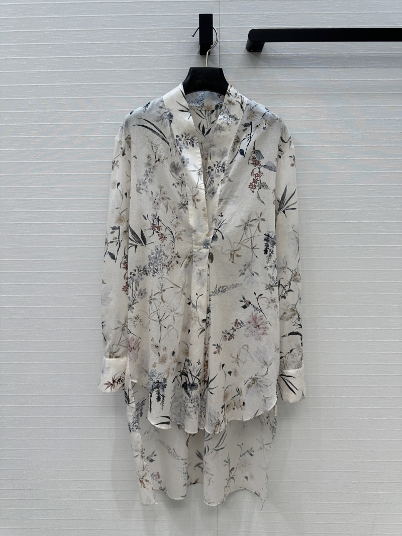 Dior Limited Edition Spring-Summer Resort Kimono Collar Printed Shirt