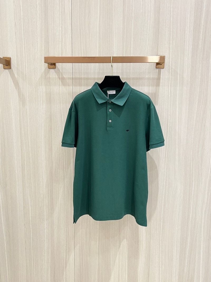 Christian Dior Classic Bee Embroidery Polo Shirt - Premium Cotton Luxe Design