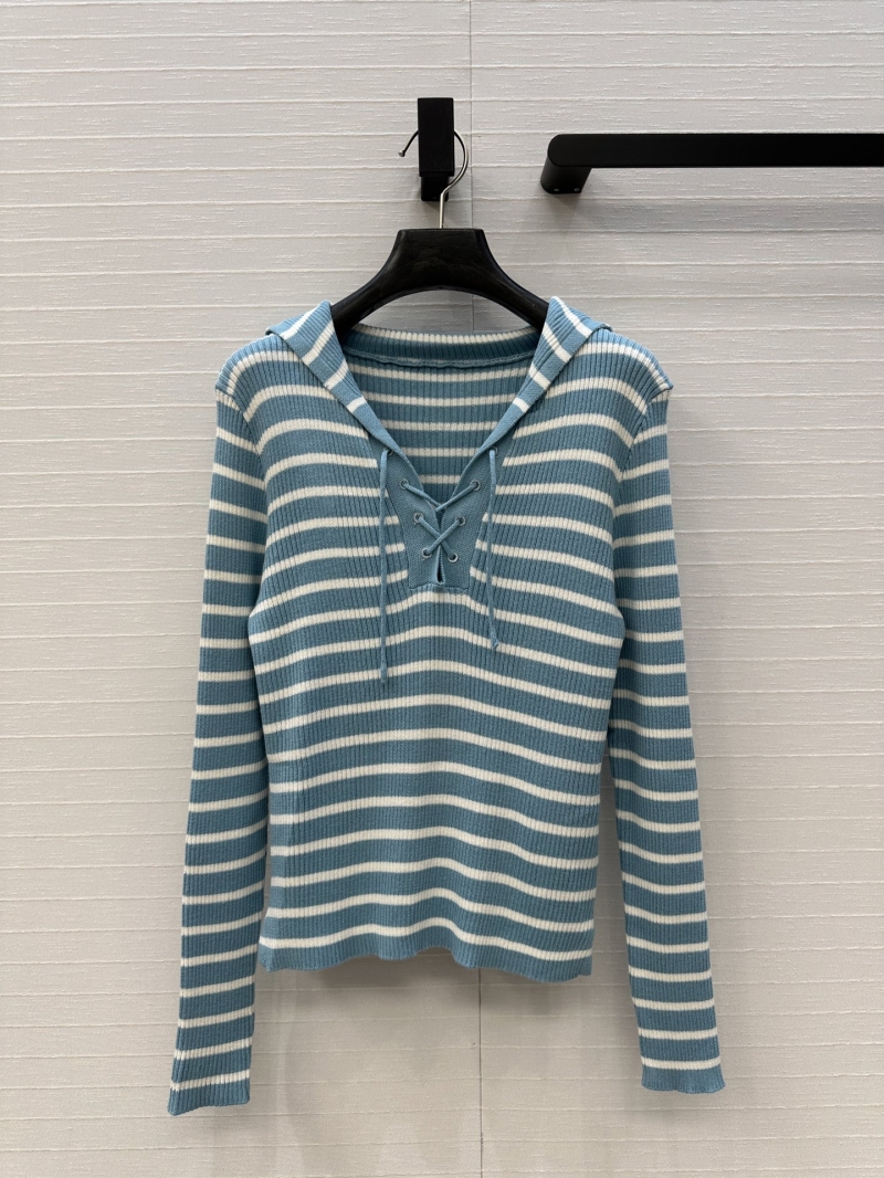 Dior Miss Dior Sailor Striped Long-Sleeve Knit Sweater - Elegant & Versatile
