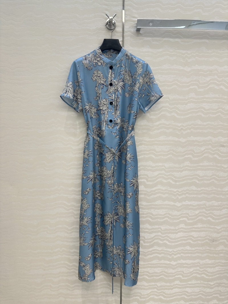 Dior Miss Dior Island Escape Silk Dress - Luxe Floral Elegance