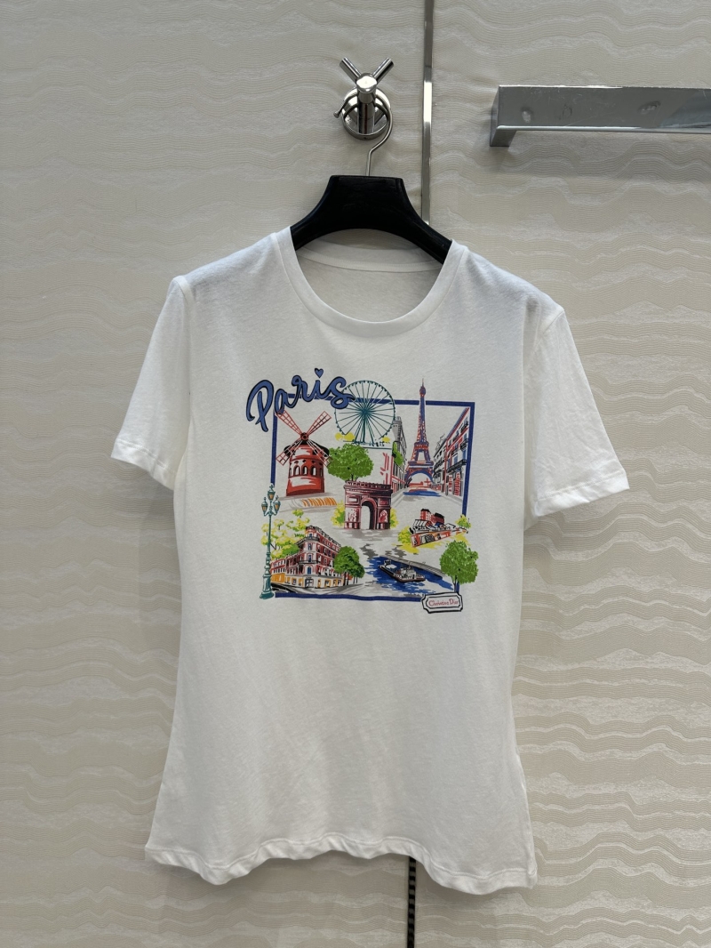 Dior Miss Dior Spring-Summer Souvenir City Limited Edition Floral T-Shirt