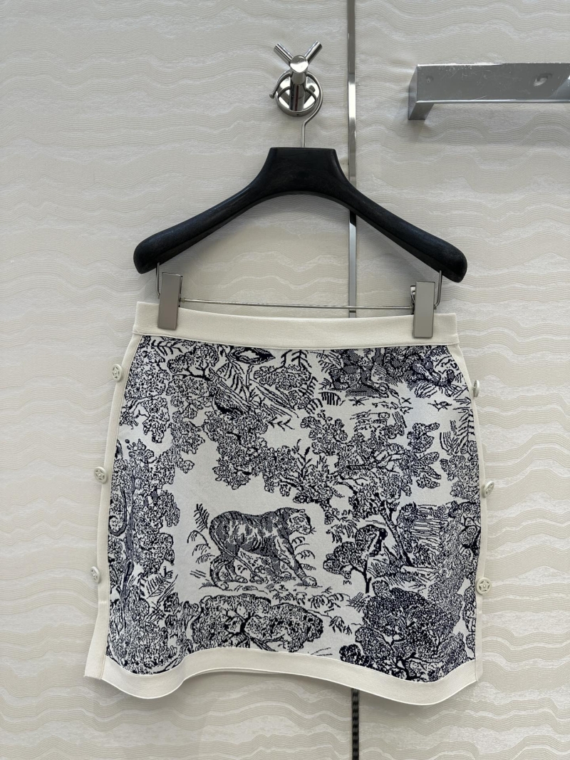 Dior Miss Dior Riviera Jungle Knit Mini Skirt - Elegant & Luxe