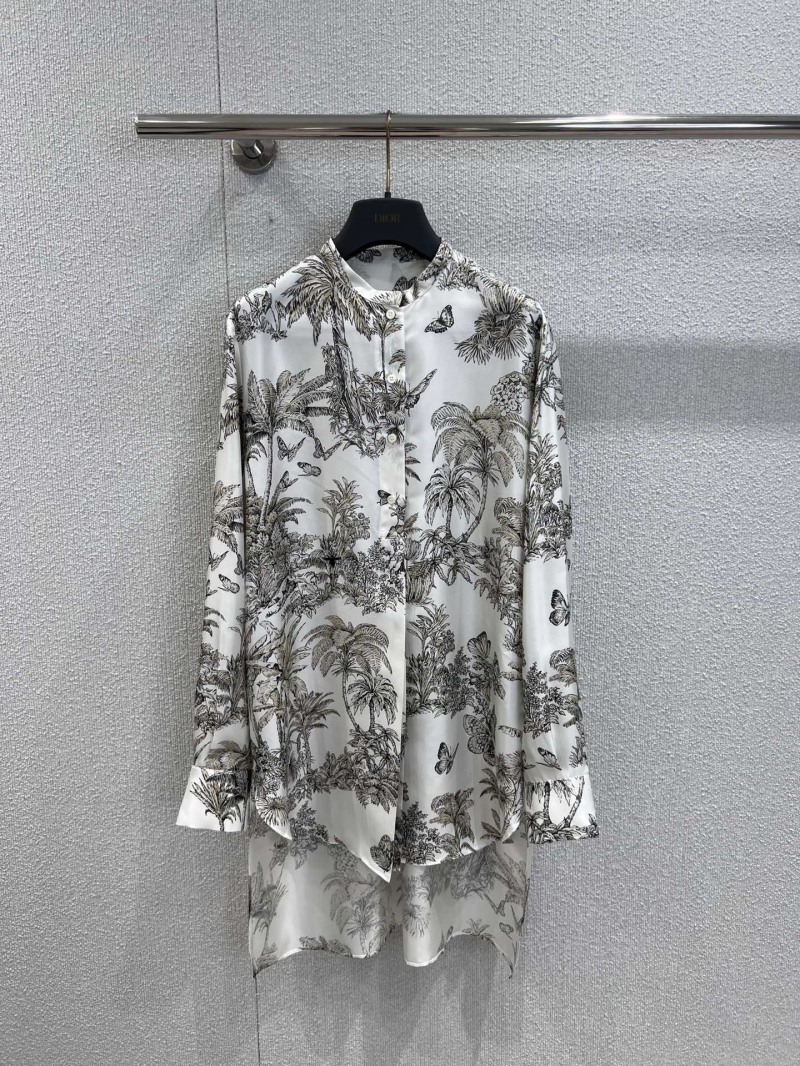 Dior Early Autumn Luxe Silk Shirt with RuYi Print