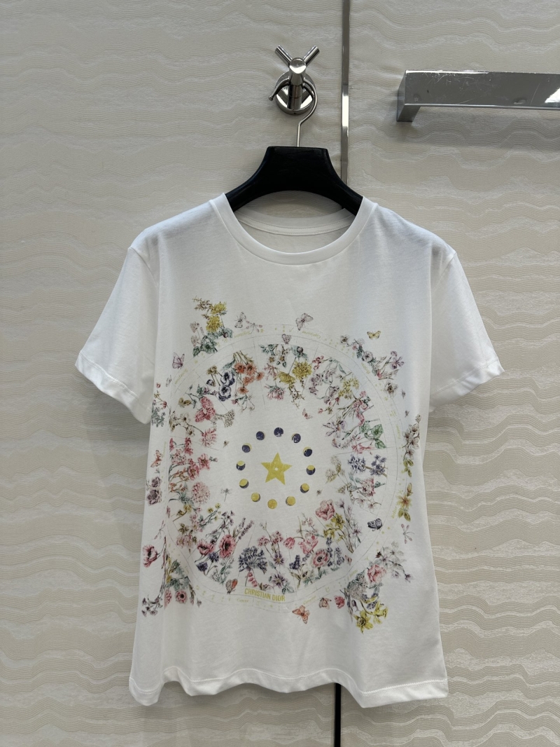 Dior MissDior Winter Collection Lucky Star Floral Short Sleeve T-Shirt