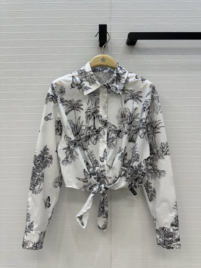 Dior 25 Spring Summer Collection Hazelnut Palms Toile de Jouy Animal Jungle Print Shirt