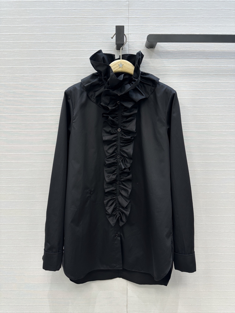 Dior Exclusive Early Autumn Collection Ruffled Detachable Bow Blouse