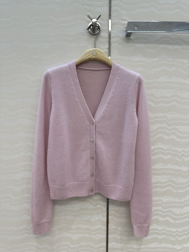Dior MissDior Exclusive Light Pink Star Button Cashmere Cardigan