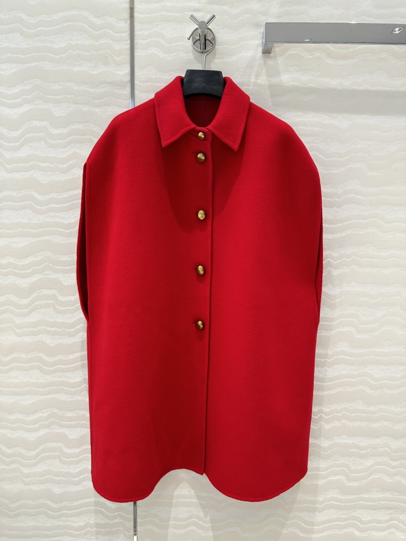 Dior Miss Dior Double-Faced Wool Cape Coat - French Vintage Style, Handcrafted, Slimming Silhouette