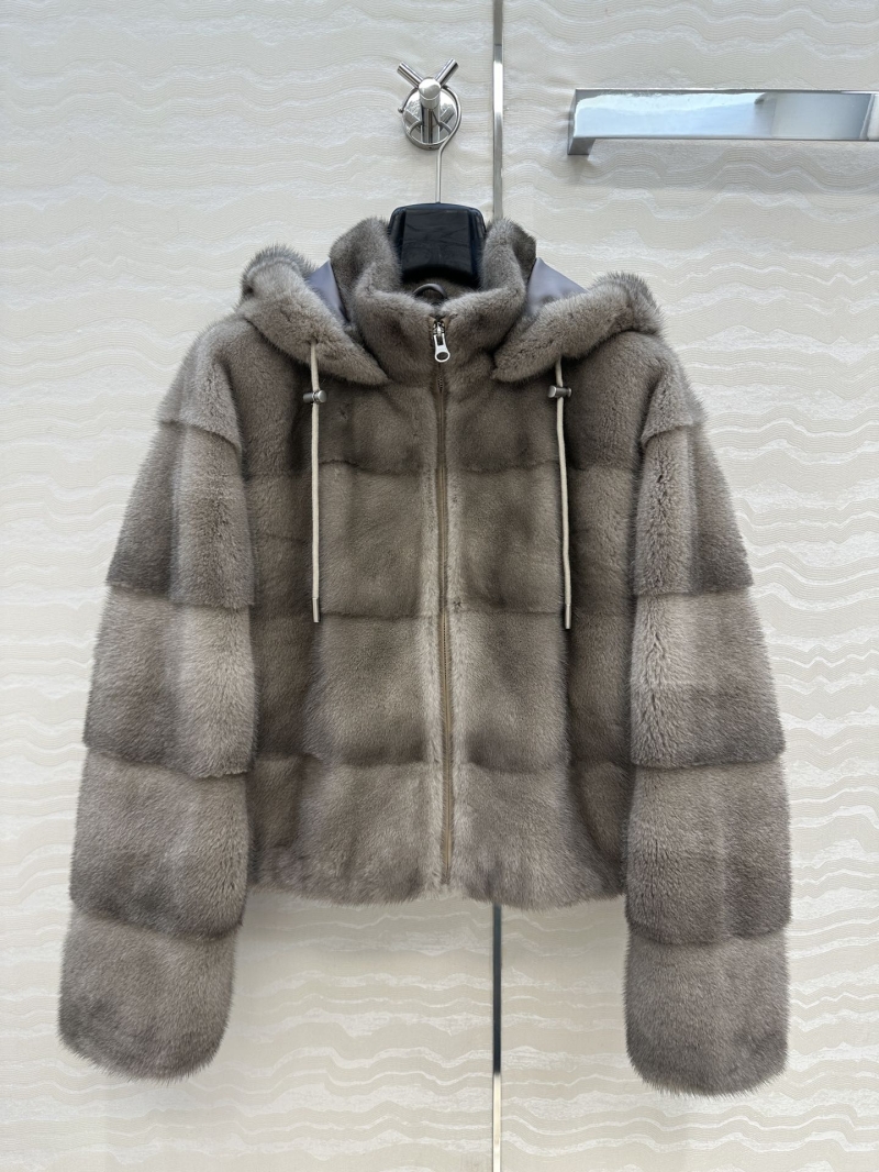Dior Miss Dior Limited Edition Hooded Mink Fur Coat - Rare Natural Female Mink, Copenhagen Auction Provenance, Timeless Luxury Outerwear