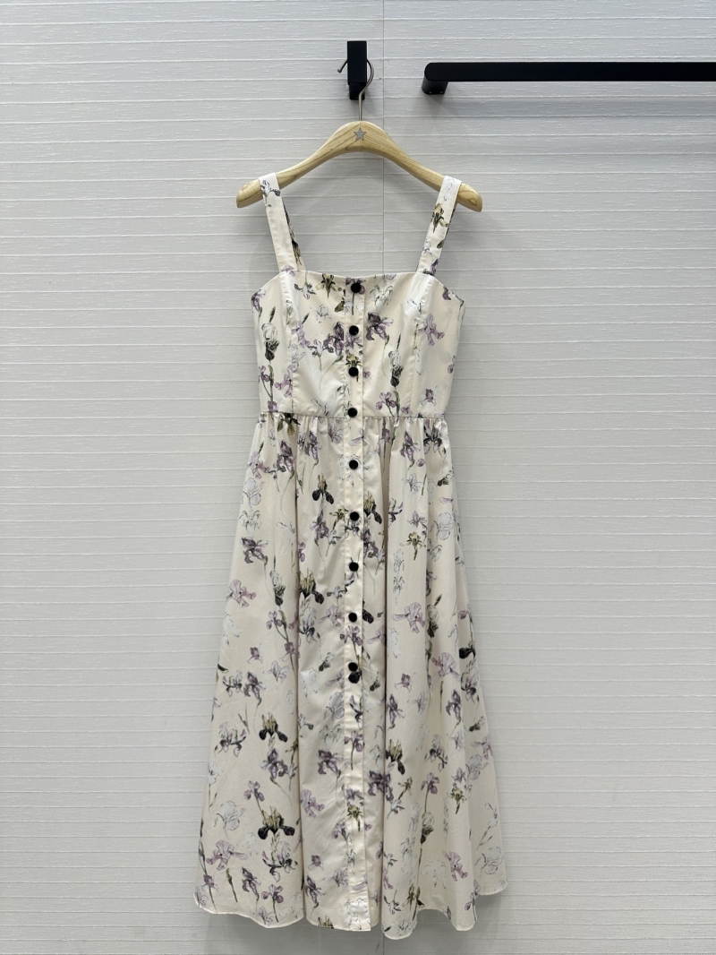 Dior Butterfly Iris Print Cotton Maxi Dress | Ethereal Couture-Inspired Design