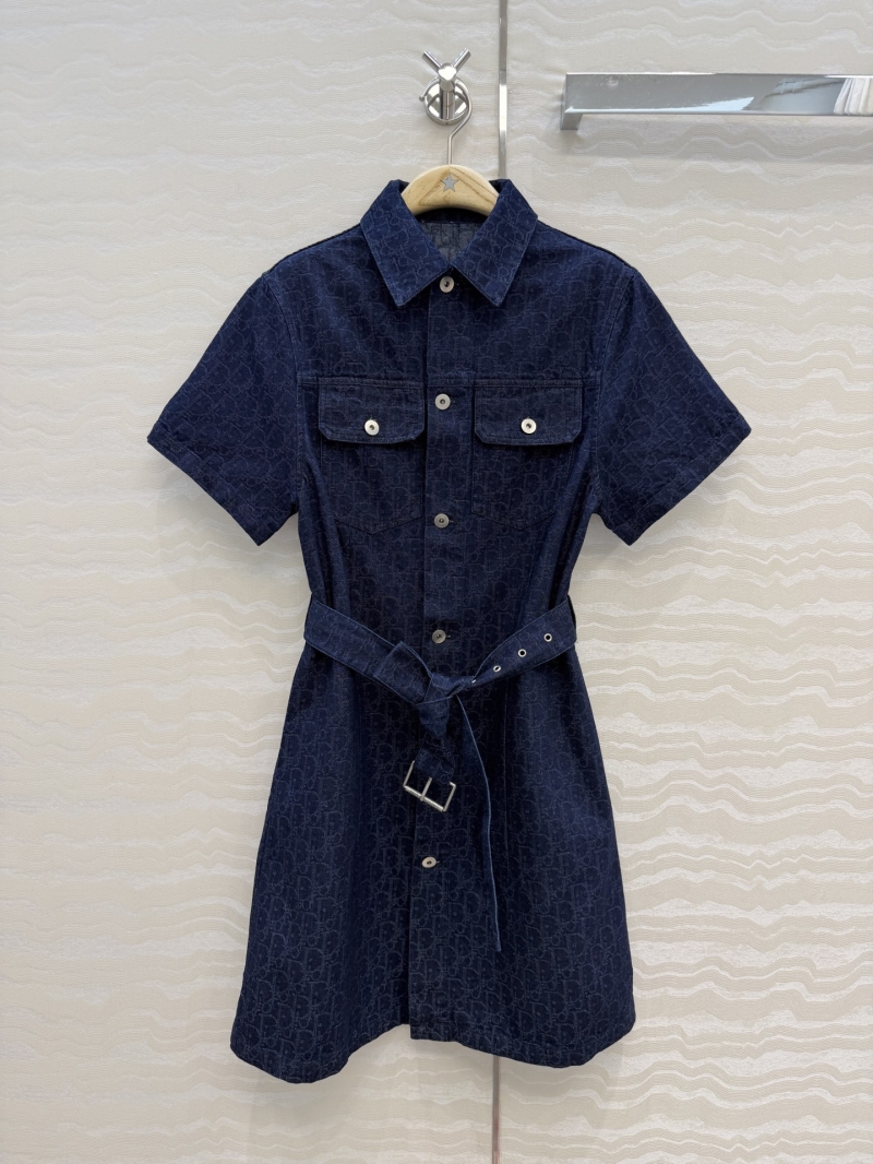 Dior Miss Dior Nautical Collection Oblique Jacquard Denim Dress