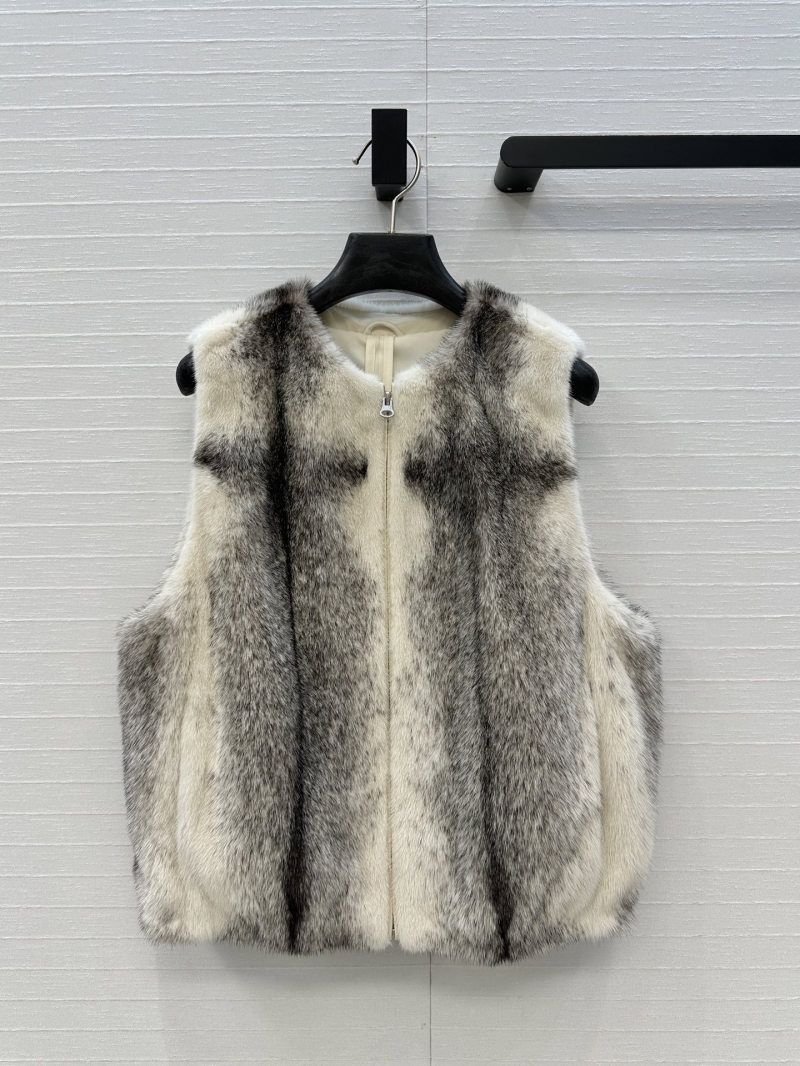 Fendi Handcrafted Cross Mink Fur Vest | Copenhagen Purple Label