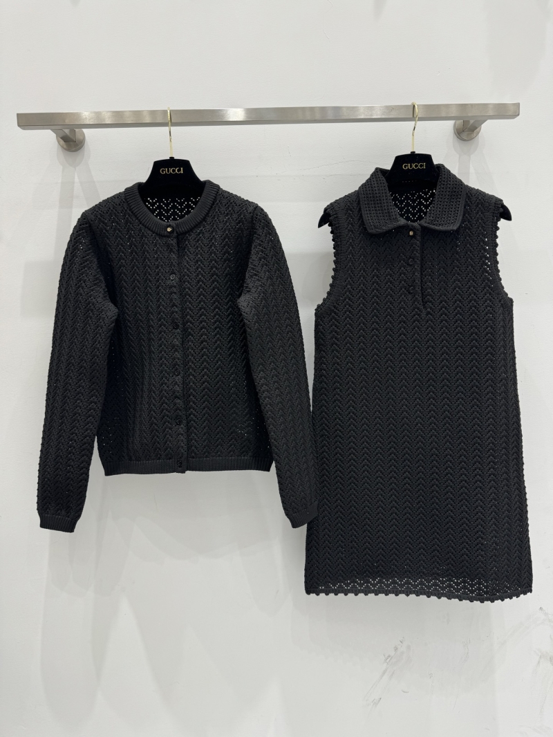 Gucci Spring/Summer 2025 Elegant Hollow-Out Jacket - Classic Black