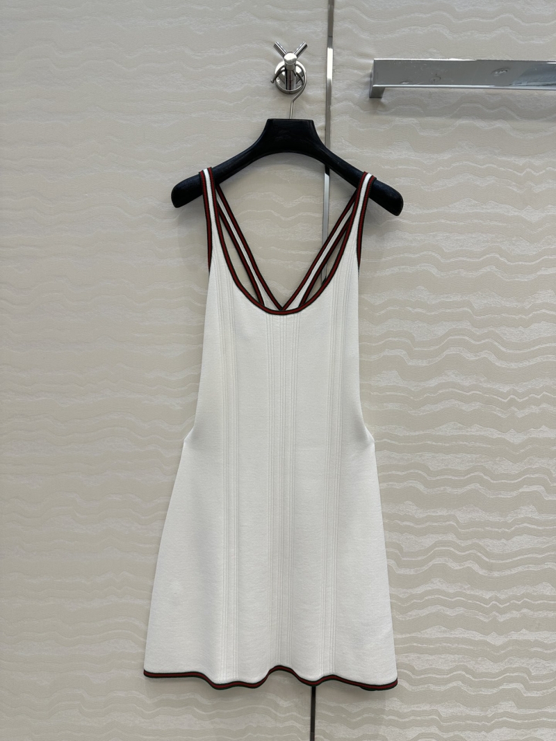 Gucci Tennis-Inspired Knitted Tank Dress - Luxe Sporty Chic