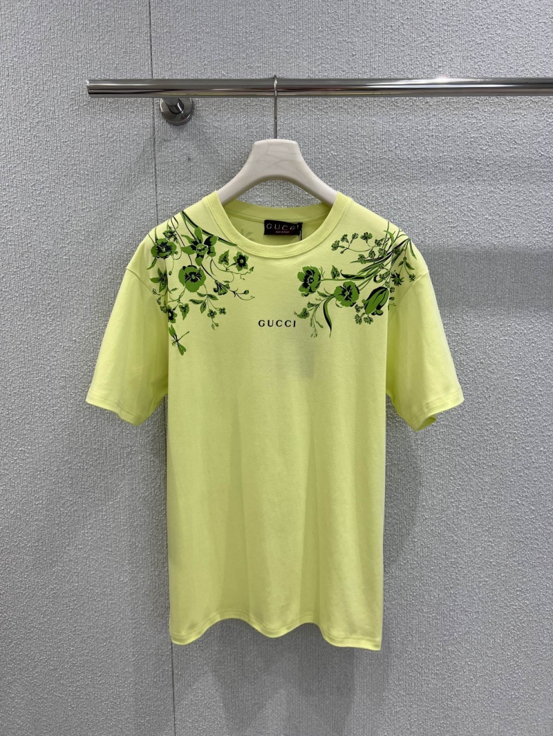 Gucci Spring/Summer 2025 Floral Print Short-Sleeve T-Shirt - Luxe Pink