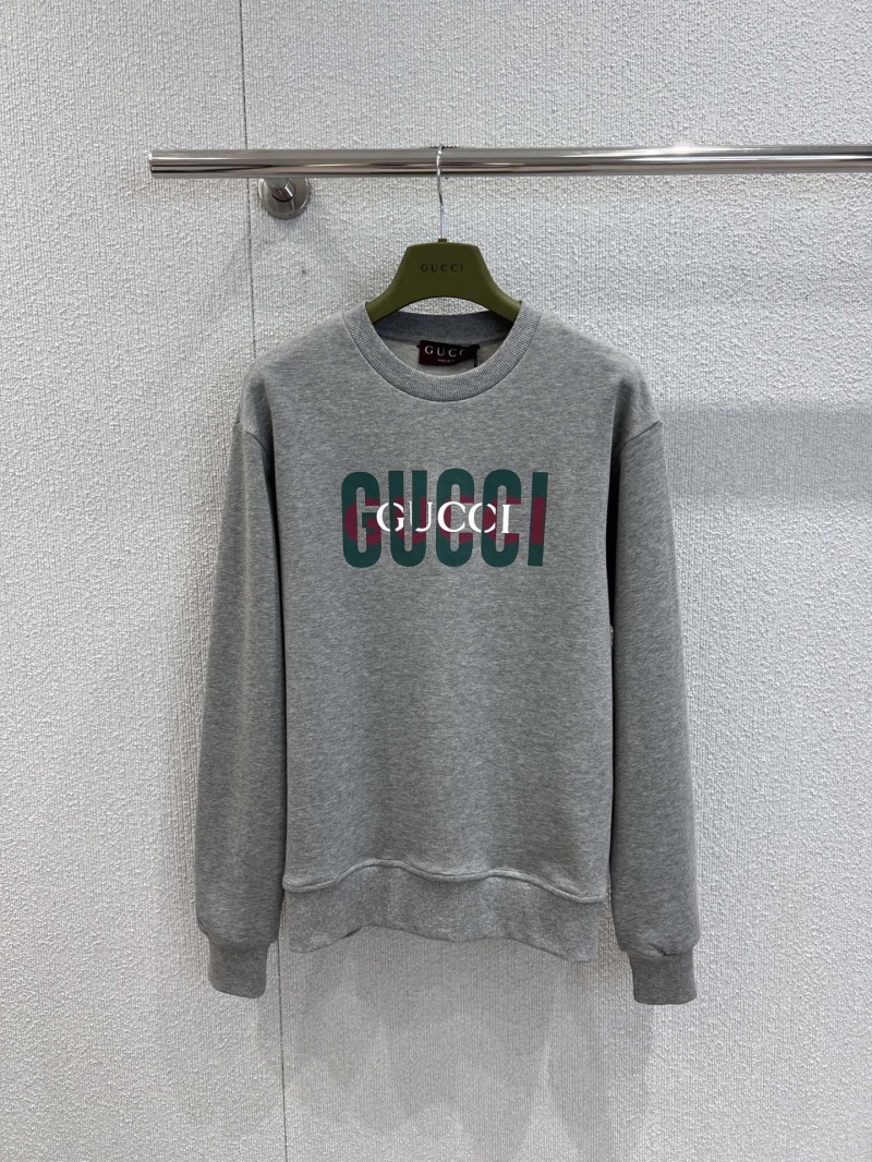 Gucci 25Fw Season Contrast Logo Sweatshirt in Gray | Luxe Soft Cotton, Exclusive Design