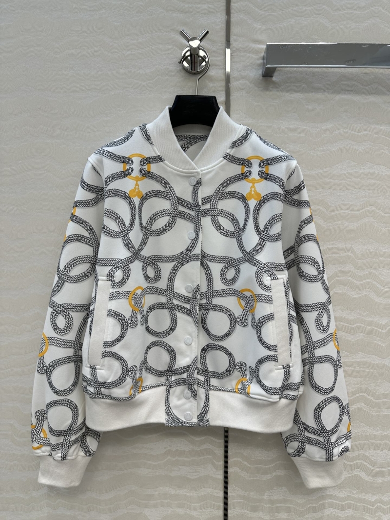 Hermès Palefroi Remix Printed Jersey Jacket - Luxe Sporty Chic