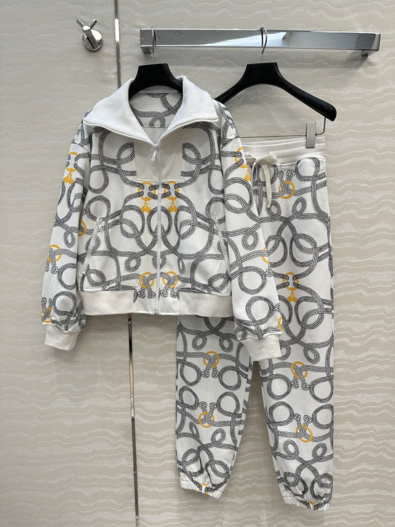 Hermès Palefroi Remix Printed Jersey Cotton Tracksuit - Chic & Youthful