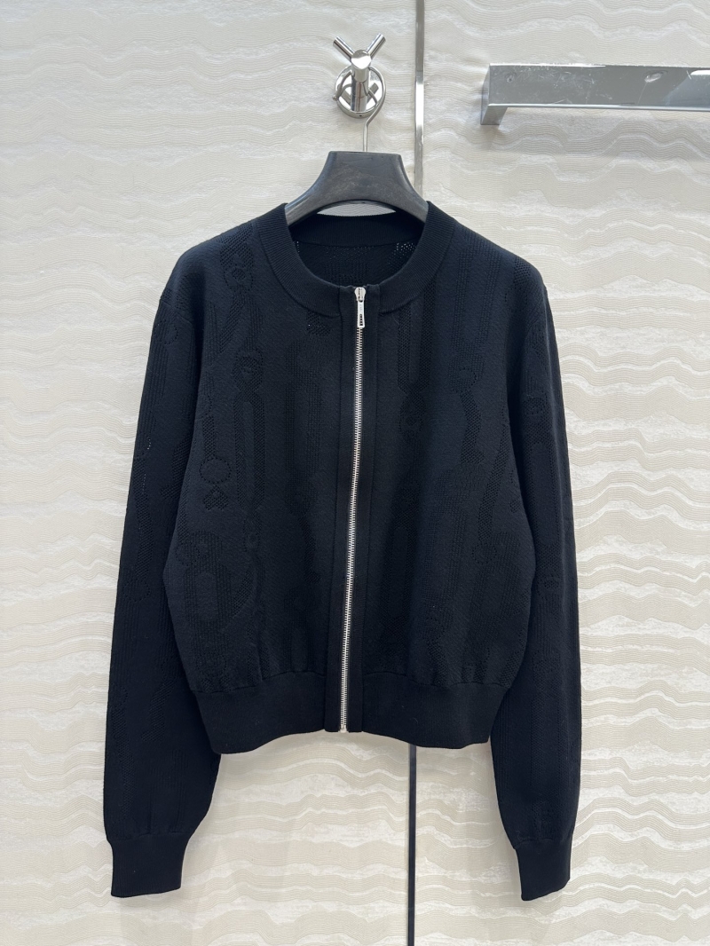 Hermes Palefroi Remix Jacquard Knit Black Jacket