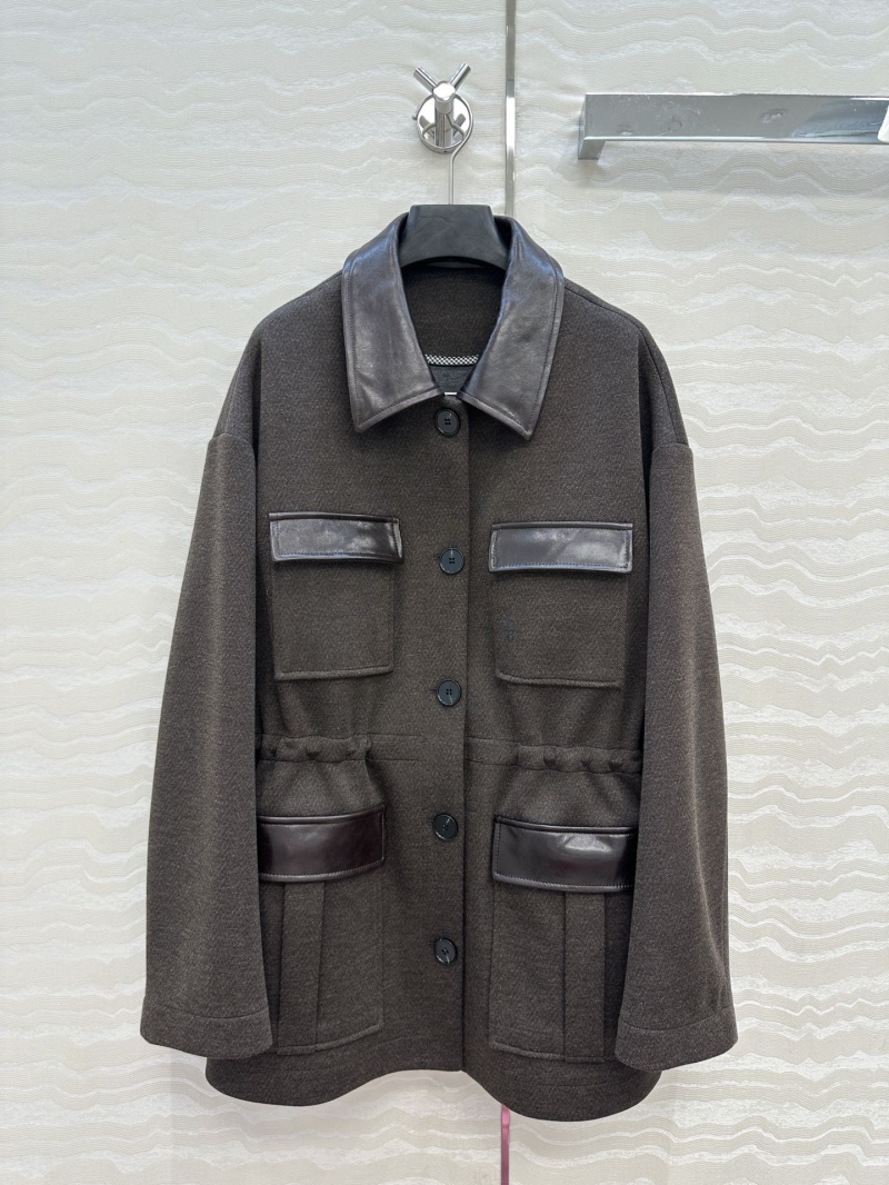 Hermès Limited Edition Huntsman Jacket in Deep Brown | Exclusive Custom Fabric with Wool Blend & Leather Accents