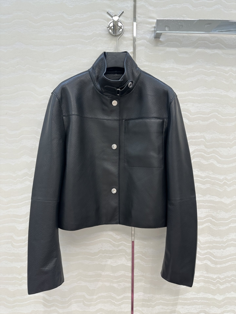 Herméa Limited Edition Equestrian Leather Jacket in 100% Imported Lambskin