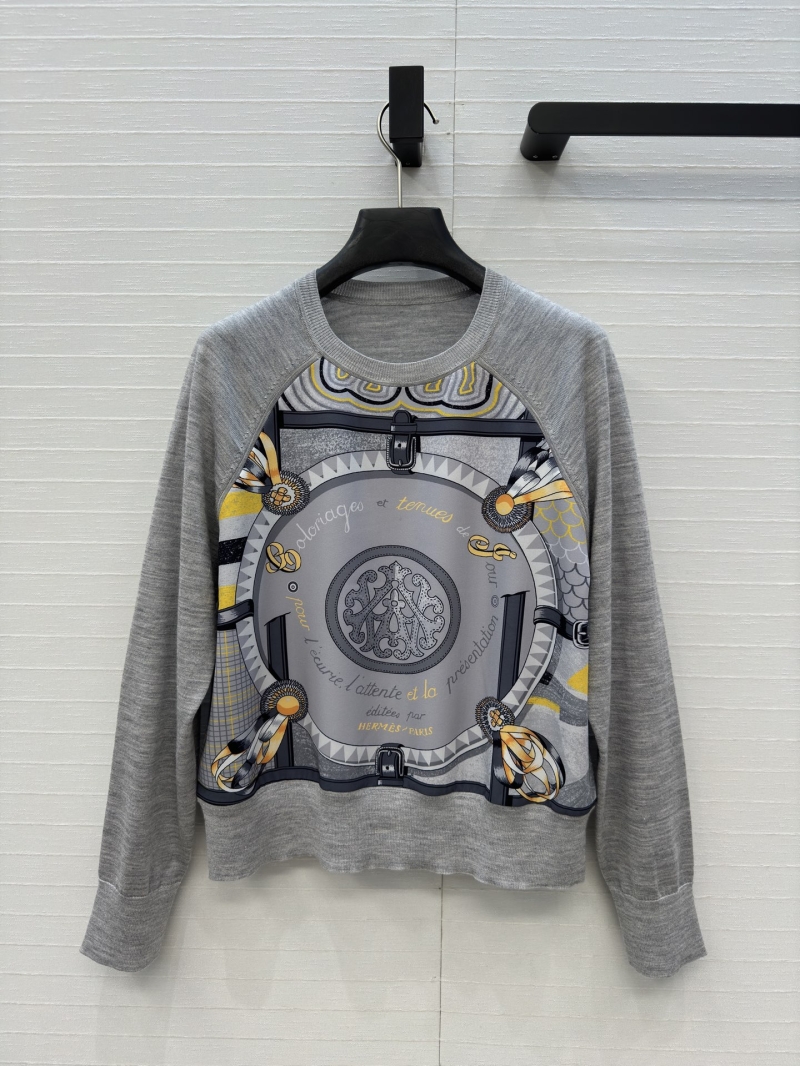 Hermès Cashmere-Blend Pilot Print Knit Sweater | Artisan Craftsmanship | Luxury Streetwear