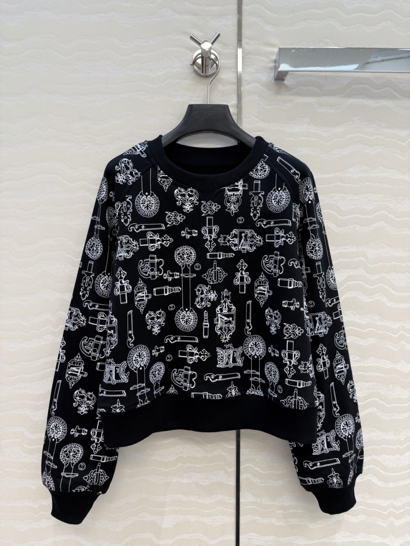 Hermès Coaching Remix 100% Pure Cotton Jersey Cropped Sweatshirt