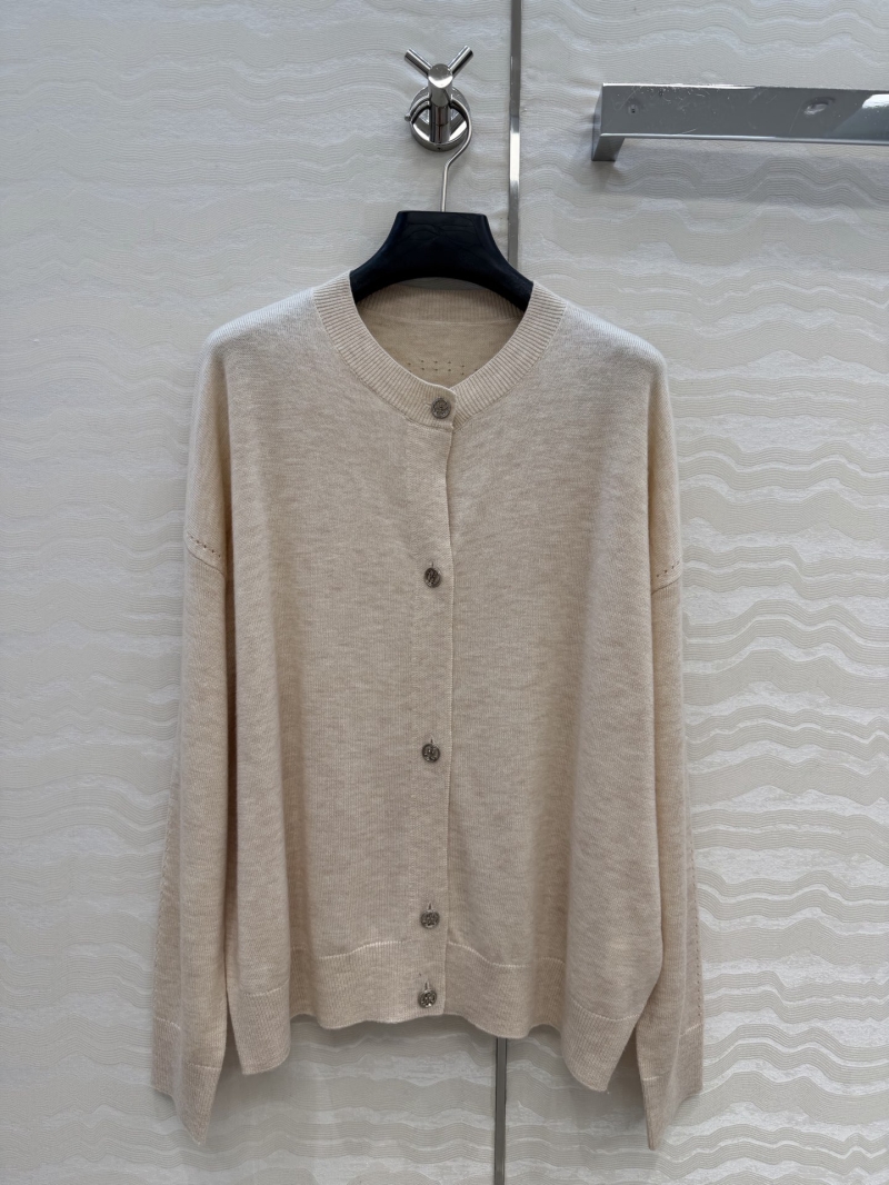Herm&egrave;s 100% Merino Wool Gold Coin Button 3D Jacquard Cardigan Jacket - Available in 4 Colors