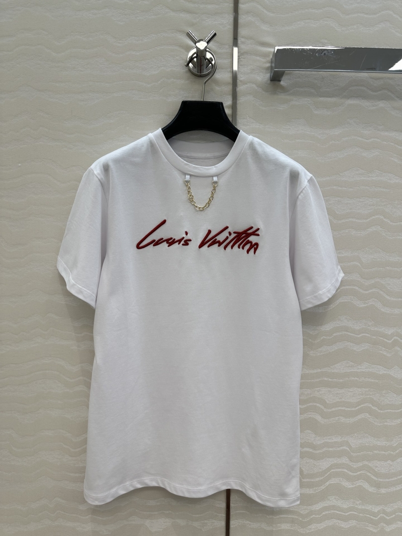 Louis vuitton Exclusive LV25s Spring Summer Resort Vacation Monogram Embroidery T-Shirt