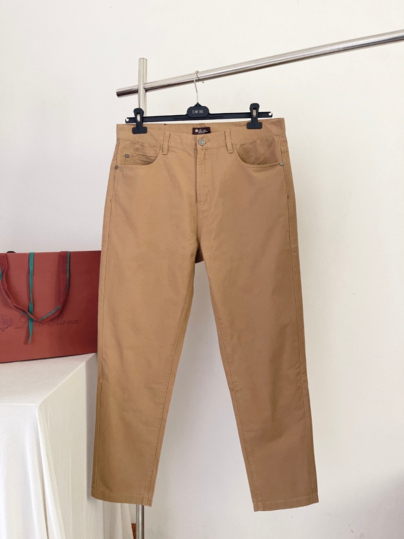 Loro Piana Men's Slim-Fit Camel Denim Jeans - Luxe & Timeless