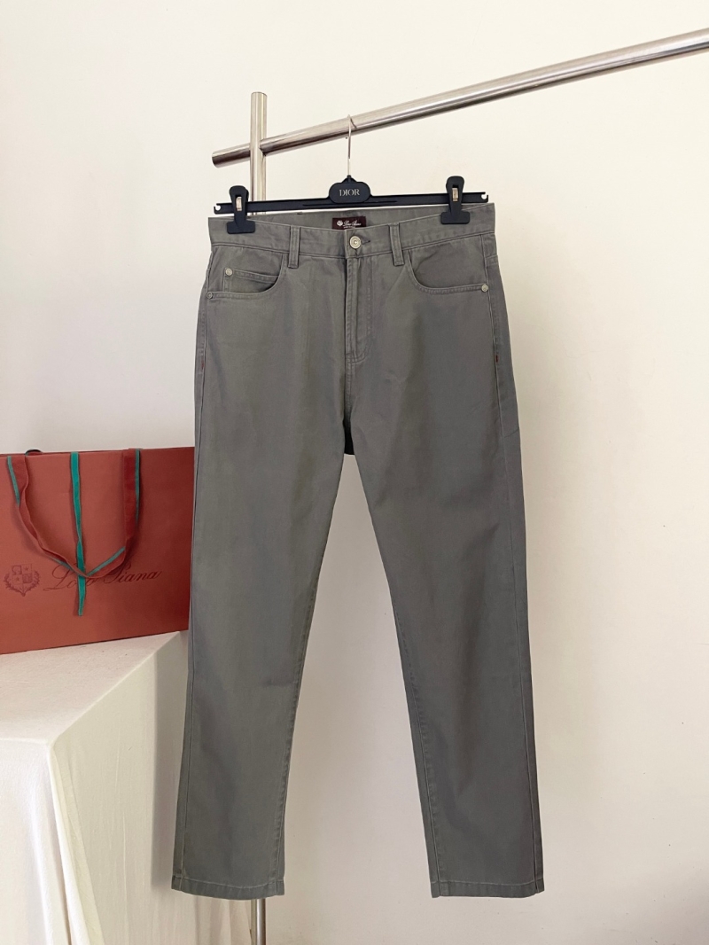 Loro Piana Men's Slim-Fit Grey Denim Jeans - Luxe Casual