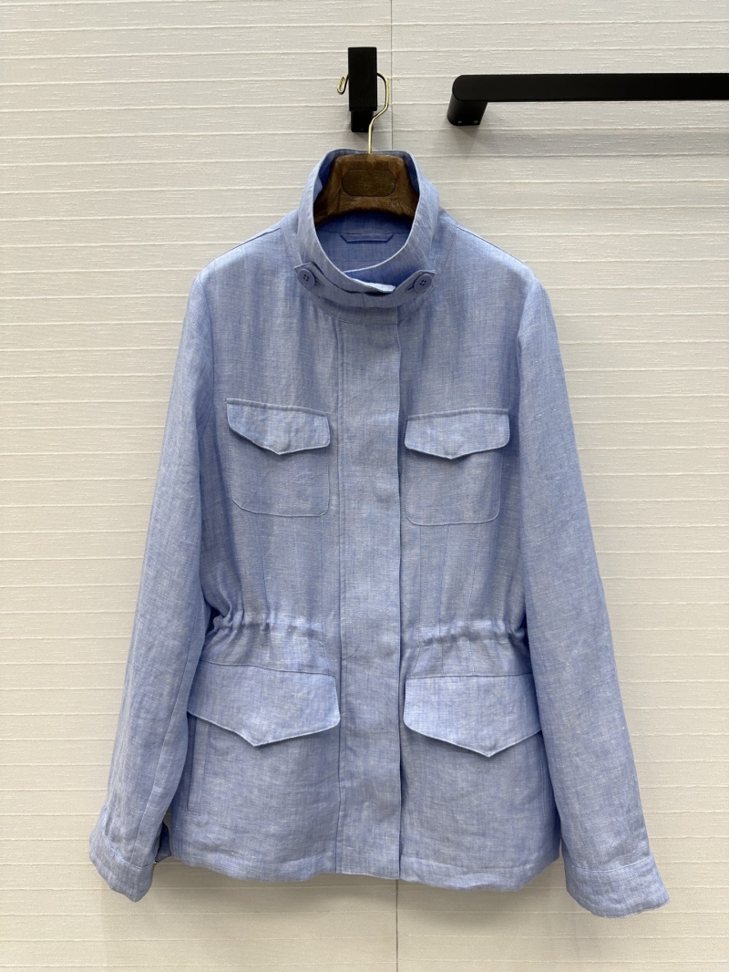 Loro Piana Sky Blue Linen Jacket - Luxe Early Spring Exclusive