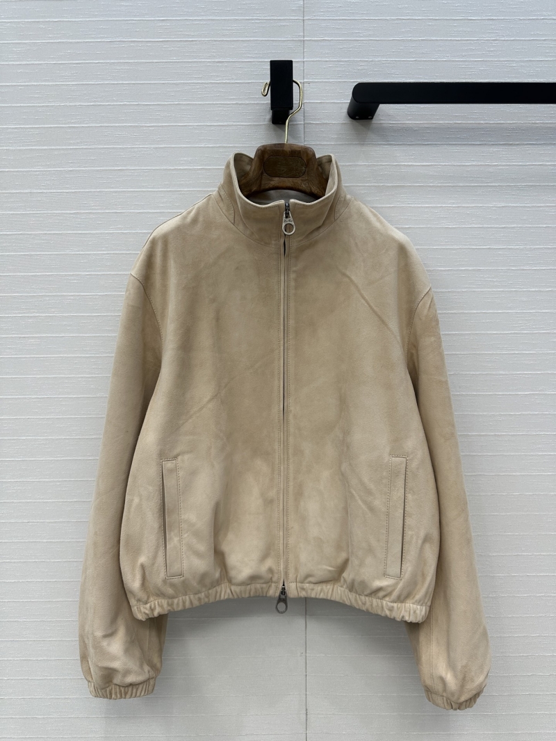 Loro Piana Luxe Pilot Jacket - Suede Leather Old Money Style