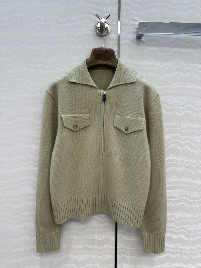 Loro Piana Exclusive High-Intelligence Cashmere Jacket in Matcha Green - Timeless Collared Design