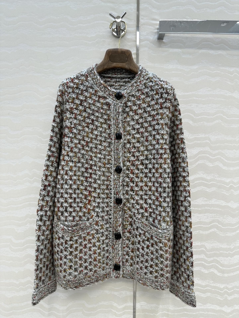 Loro Piana Cashmere and Silk Knit Jacket | High-End Old Money Tweed Style | Night Sky Fireworks Pattern