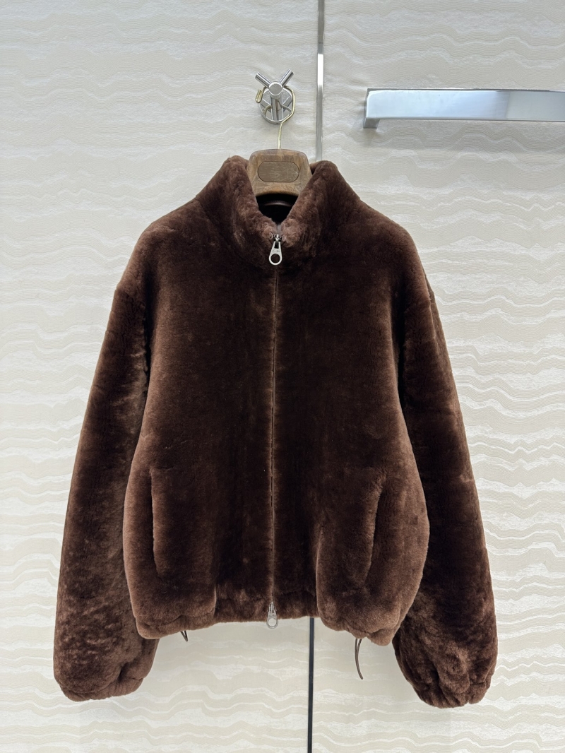 Loro Piana Spanish Merino Shearling Coat | Handcrafted Leather Trim | H-Silhouette | Old Money Style