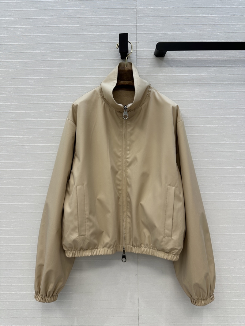 Loro Piana Tencel-Wool Blend Reversible Windproof Bomber Jacket